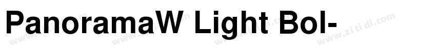 PanoramaW Light Bol字体转换